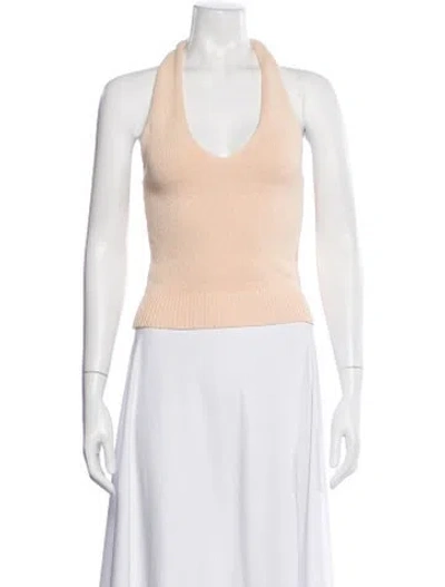 Pre-owned A.l.c Halterneck Sleeveless Top In Neutral