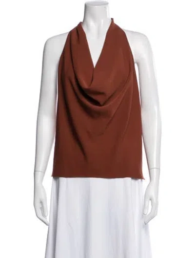 Pre-owned A.l.c Halterneck Sleeveless Top In Orange