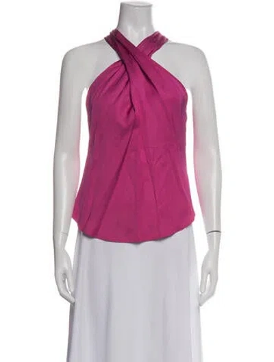 Pre-owned A.l.c Halterneck Sleeveless Top In Pink