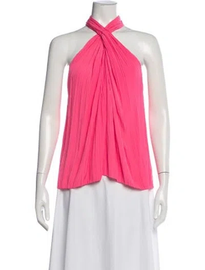 Pre-owned A.l.c Halterneck Sleeveless Top In Pink