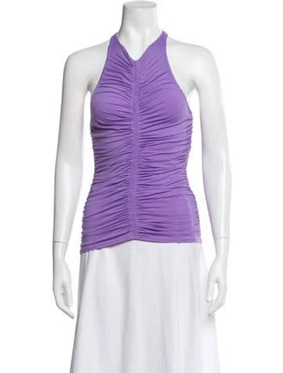 Pre-owned A.l.c Halterneck Sleeveless Top In Purple