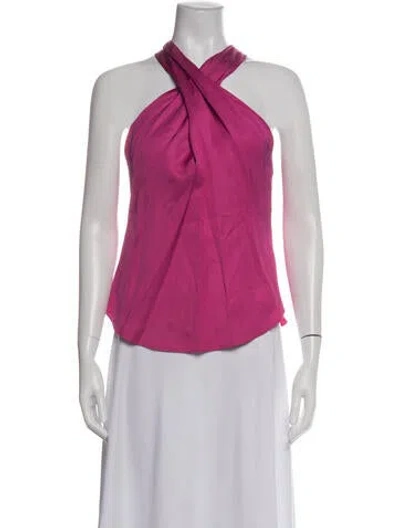 Pre-owned A.l.c Halterneck Sleeveless Top W/ Tags In Pink
