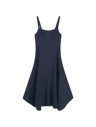 A.l.c Harlow Flared Midi Dress In Blue