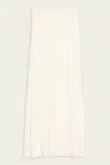 A.l.c Hayden Drop-waist Skirt In Pearl