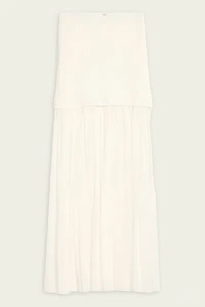 A.l.c Hayden Drop-waist Skirt In Pearl
