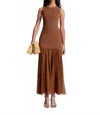 A.l.c A. L.c. Hayden Mixed Media Skirt In Brown