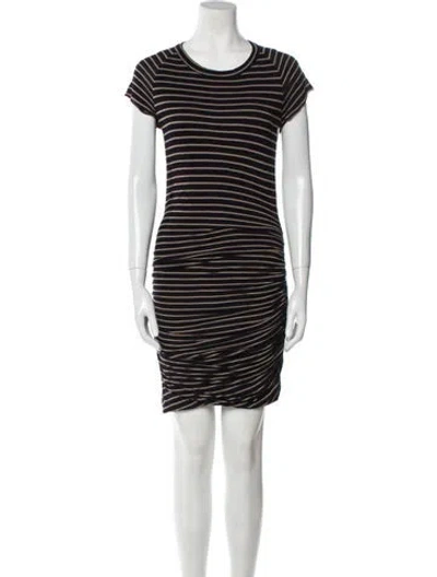 Pre-owned A.l.c Hemp Mini Dress In Black