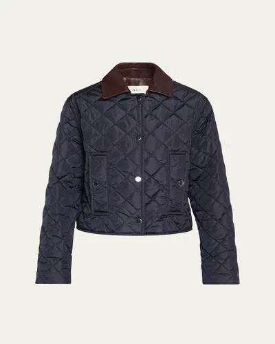 A.L.C HENRI QUILTED CONTRAST COLLAR JACKET