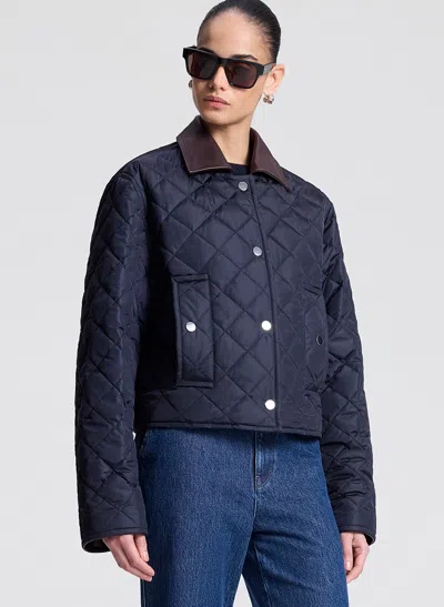 A.l.c Henri Quilted Jacket In Blue