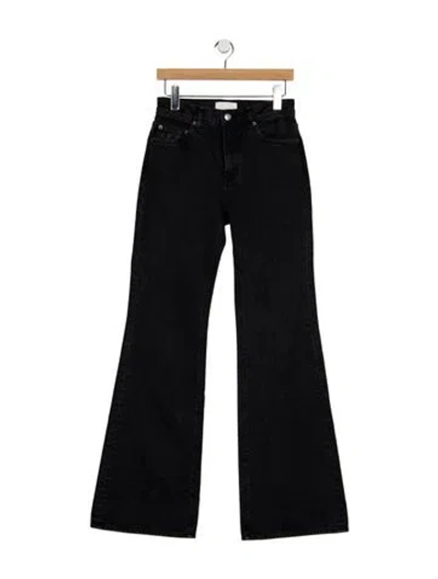 Pre-owned A.l.c High-rise Flared Jeans In Black