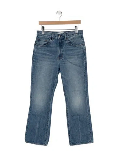 Pre-owned A.l.c High-rise Flared Jeans In Blue