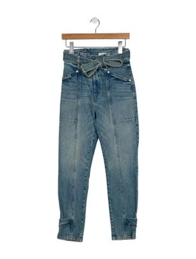 Pre-owned A.l.c High-rise Skinny Leg Jeans In Blue