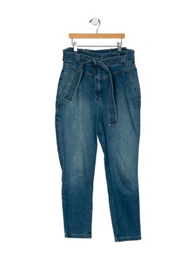 Pre-owned A.l.c High-rise Straight Leg Jeans In Blue