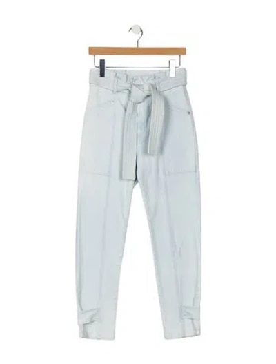 Pre-owned A.l.c High-rise Straight Leg Jeans In Blue