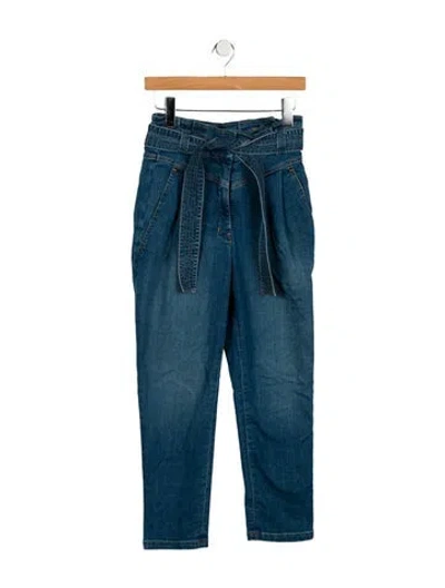 Pre-owned A.l.c High-rise Straight Leg Jeans In Blue