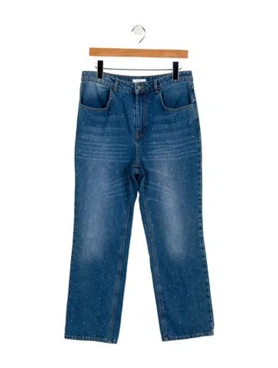Pre-owned A.l.c High-rise Straight Leg Jeans In Blue