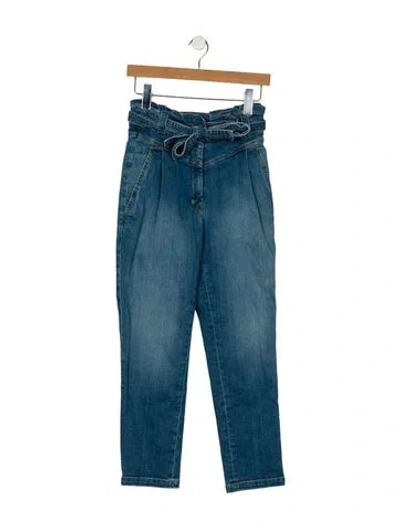 Pre-owned A.l.c High-rise Straight Leg Jeans In Blue