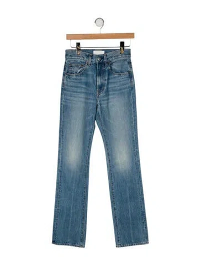 Pre-owned A.l.c High-rise Straight Leg Jeans In Blue