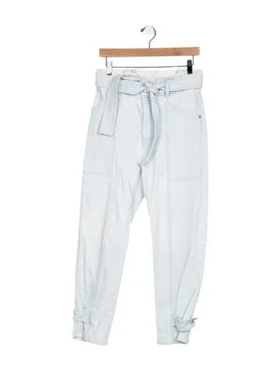 Pre-owned A.l.c High-rise Straight Leg Jeans In Blue