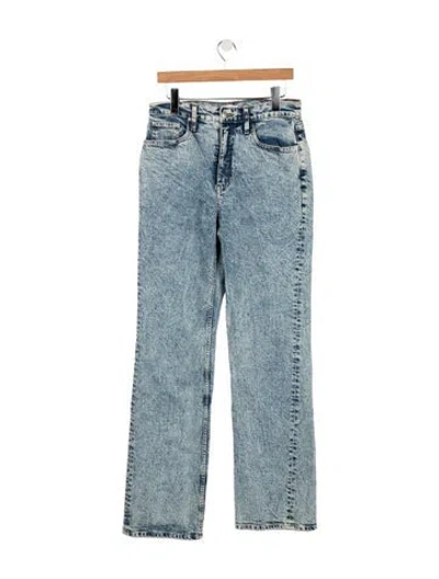 Pre-owned A.l.c High-rise Straight Leg Jeans In Blue