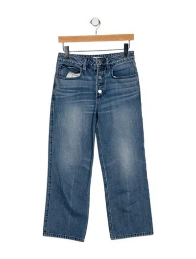 Pre-owned A.l.c High-rise Straight Leg Jeans In Blue