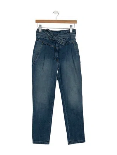 Pre-owned A.l.c High-rise Straight Leg Jeans In Blue