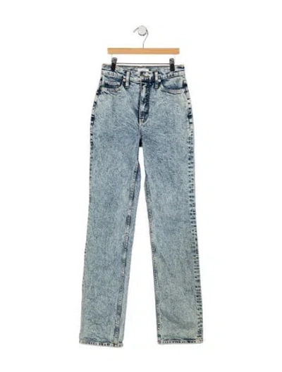 Pre-owned A.l.c High-rise Straight Leg Jeans In Blue