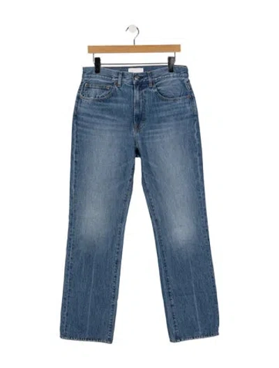 Pre-owned A.l.c High-rise Straight Leg Jeans In Blue
