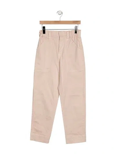 Pre-owned A.l.c High-rise Straight Leg Jeans In Neutrals/pink
