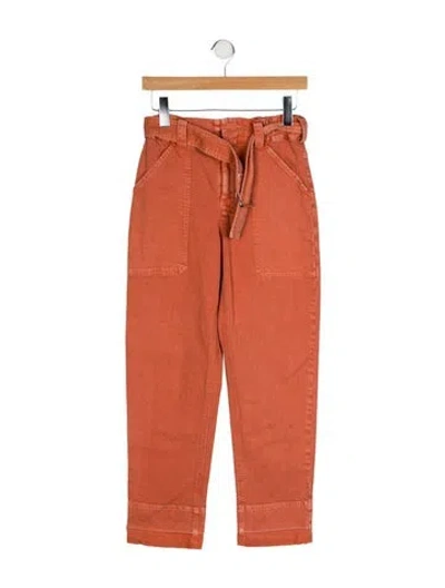 Pre-owned A.l.c High-rise Straight Leg Jeans In Orange