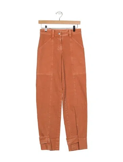 Pre-owned A.l.c High-rise Straight Leg Jeans In Orange