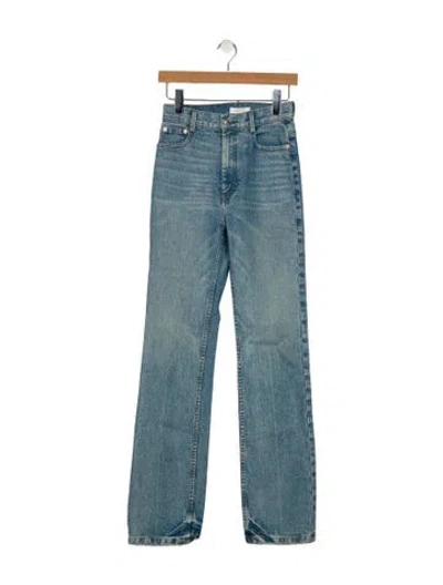 Pre-owned A.l.c High-rise Straight Leg Jeans W/ Tags In Blue