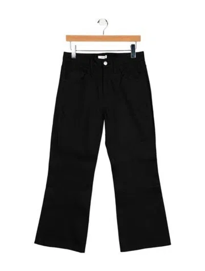 Pre-owned A.l.c High-rise Wide Leg Jeans In Black