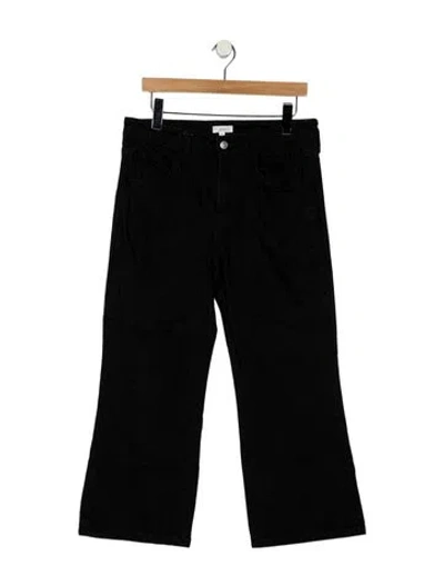 Pre-owned A.l.c High-rise Wide Leg Jeans In Black