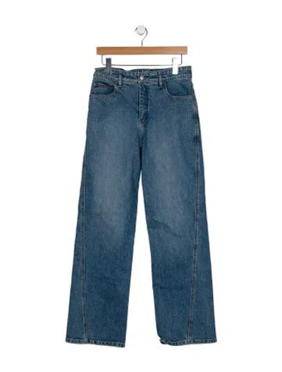 Pre-owned A.l.c High-rise Wide Leg Jeans In Blue