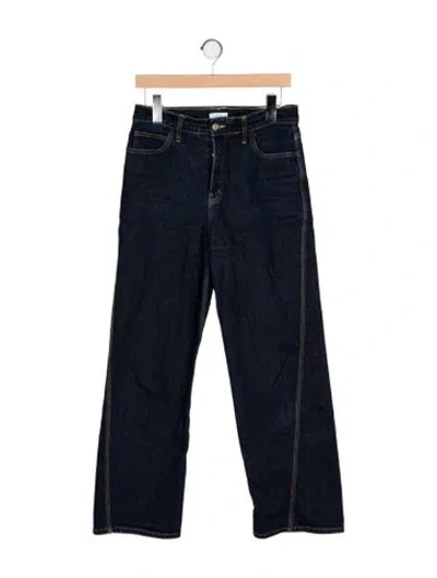 Pre-owned A.l.c High-rise Wide Leg Jeans In Blue