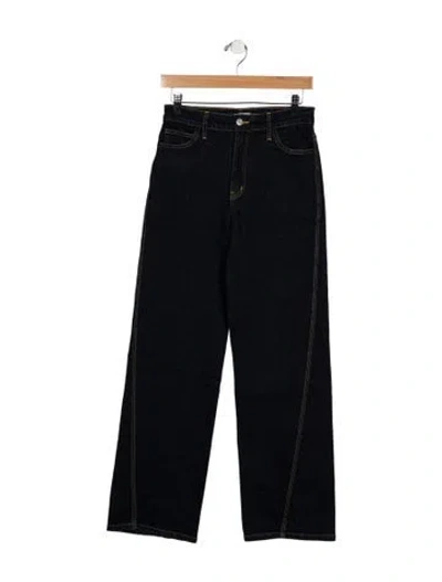 Pre-owned A.l.c High-rise Wide Leg Jeans In Blue
