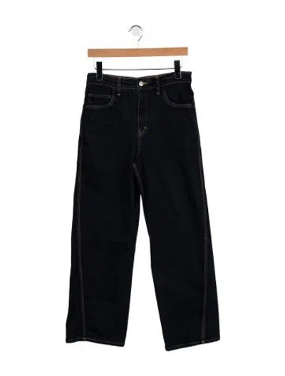 Pre-owned A.l.c High-rise Wide Leg Jeans In Blue
