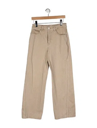Pre-owned A.l.c High-rise Wide Leg Jeans In Neutral