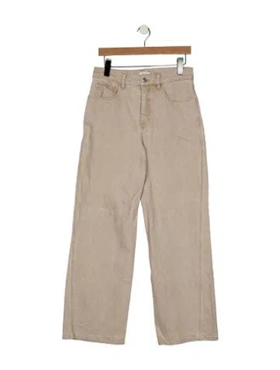 Pre-owned A.l.c High-rise Wide Leg Jeans In Neutral