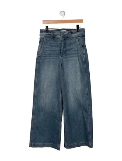 Pre-owned A.l.c High-rise Wide Leg Jeans W/ Tags In Blue