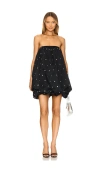 A.l.c Holly Strapless Embellished Mini Dress In Black In Black