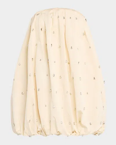 A.l.c Holly Embellished Bubble Mini Dress In White