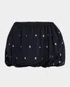 A.l.c Holly Embellished Bubble Mini Skirt In Navy