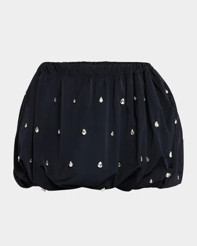 A.l.c Holly Embellished Bubble Mini Skirt In Navy