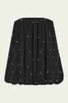A.l.c Holly Strapless Embellished Mini Dress In Black