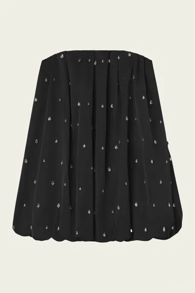 A.l.c Holly Strapless Embellished Mini Dress In Black