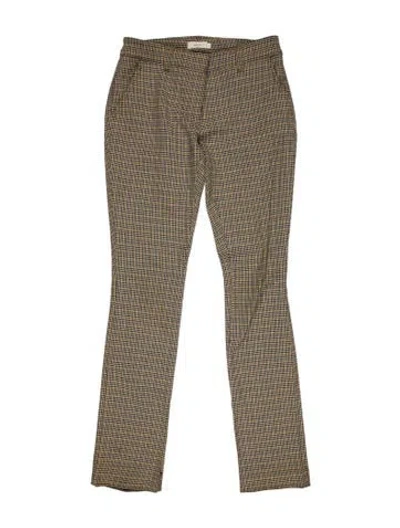 Pre-owned A.l.c Houndstooth Print Straight Leg Pants In Multi