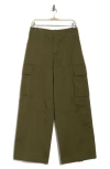 A.l.c . Hudson Wide Leg Cargo Pants In Olive Green