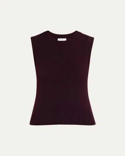 A.l.c Ian Cashmere Sleeveless Sweater In Purple
